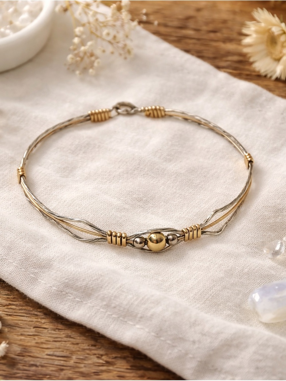 Ronaldo I Am Worthy Bracelet Small Gold Inspirational Jewelry